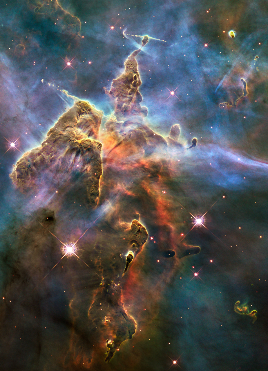 Carina Nebula captured by the Hubble Space Telescope